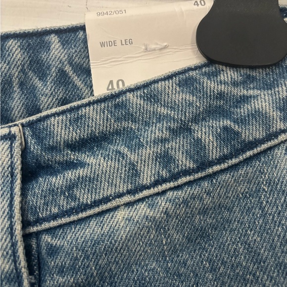 Zara Light Blue Flare & Wide Leg Jeans - Picture 4 of 4